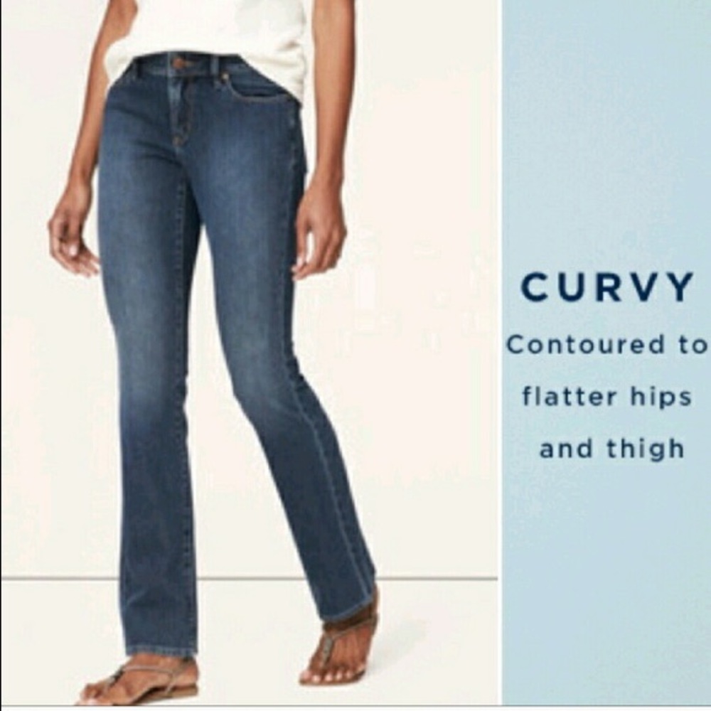 Ann Taylor loft curvy boot jeans